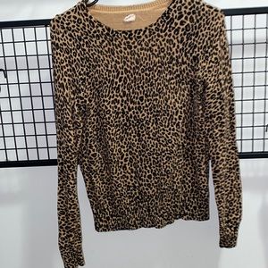 LOFT cheetah print sweater